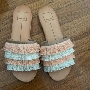 Dolce vita fringe sandal